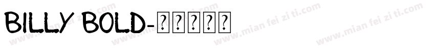 Billy Bold字体转换